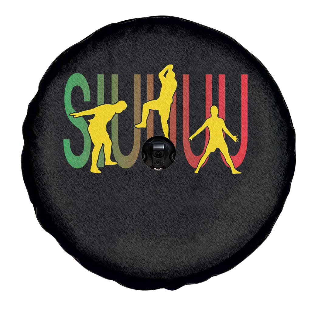 Funny Game Day Soccer Celebration Gift Spare Tire Cover Siuuuu