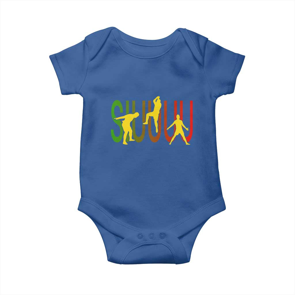 Funny Game Day Soccer Celebration Gift Baby Onesie Siuuuu