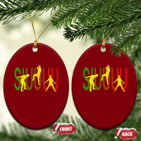 Funny Game Day Soccer Celebration Gift Ceramic Ornament Siuuuu