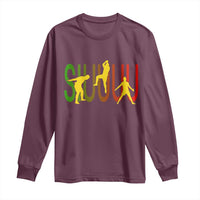 Funny Game Day Soccer Celebration Gift Long Sleeve Shirt Siuuuu