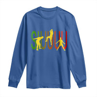 Funny Game Day Soccer Celebration Gift Long Sleeve Shirt Siuuuu