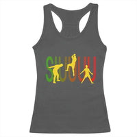 Funny Game Day Soccer Celebration Gift Racerback Tank Top Siuuuu