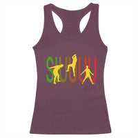 Funny Game Day Soccer Celebration Gift Racerback Tank Top Siuuuu
