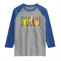 Funny Game Day Soccer Celebration Gift Raglan Shirt Siuuuu