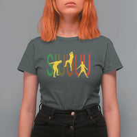 Funny Game Day Soccer Celebration Gift T Shirt For Women Siuuuu
