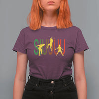 Funny Game Day Soccer Celebration Gift T Shirt For Women Siuuuu