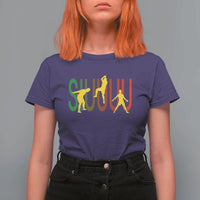 Funny Game Day Soccer Celebration Gift T Shirt For Women Siuuuu