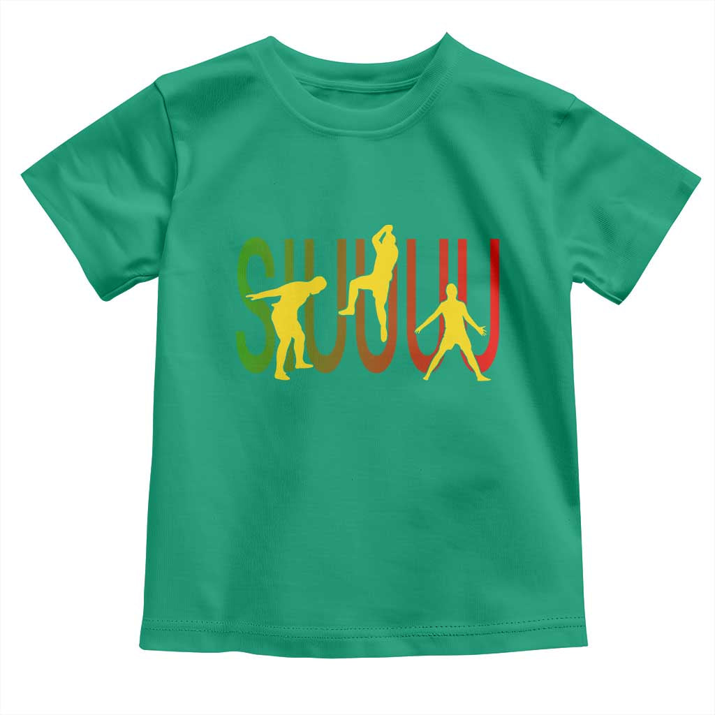 Funny Game Day Soccer Celebration Gift Toddler T Shirt Siuuuu