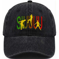 Funny Game Day Soccer Celebration Gift Washed Cotton Baseball Cap Siuuuu
