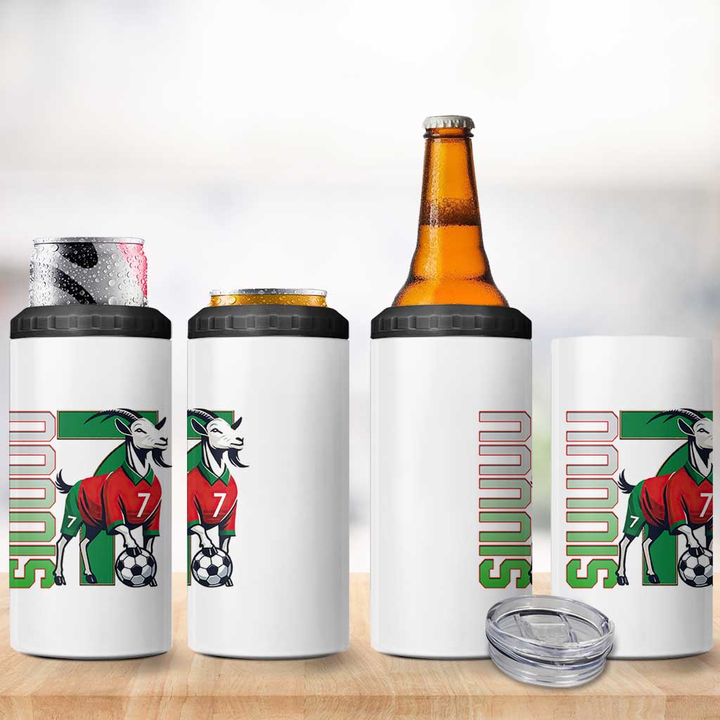 Siuuuu Game Day Soccer Celebration 4 in 1 Can Cooler Tumbler Gift For Fans