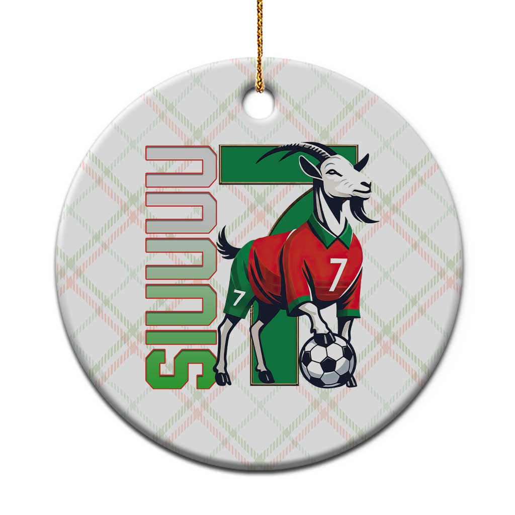Siuuuu Game Day Soccer Celebration Ceramic Ornament Gift For Fans