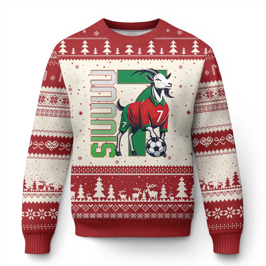 Siuuuu Game Day Soccer Celebration Ugly Christmas Sweater Gift For Fans