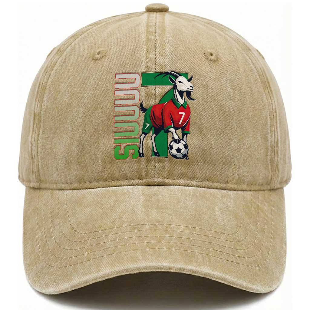 Siuuuu Game Day Soccer Celebration Washed Cotton Baseball Cap Gift For Fans