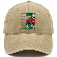 Siuuuu Game Day Soccer Celebration Washed Cotton Baseball Cap Gift For Fans