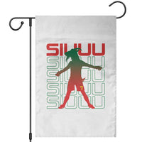 Funny Siuuuu Garden Flag Iconic Goal Shout Soccer Lover Gift