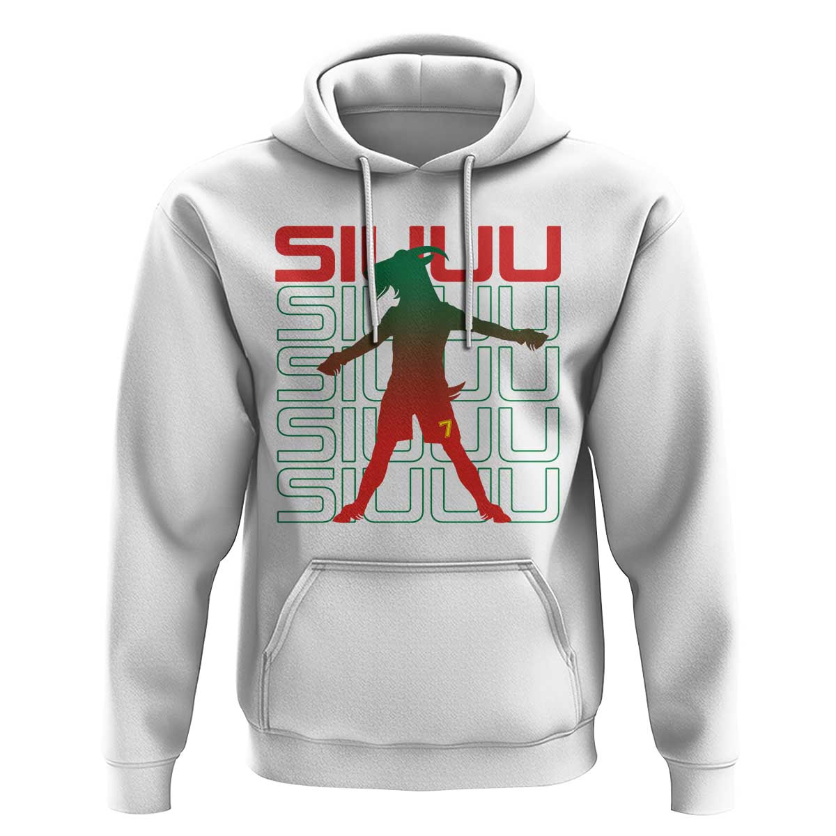 Funny Siuuuu Hoodie Iconic Goal Shout Soccer Lover Gift