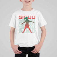 Funny Siuuuu T Shirt For Kid Iconic Goal Shout Soccer Lover Gift