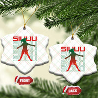 Funny Siuuuu Ceramic Ornament Iconic Goal Shout Soccer Lover Gift