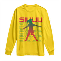 Funny Siuuuu Long Sleeve Shirt Iconic Goal Shout Soccer Lover Gift