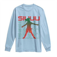 Funny Siuuuu Long Sleeve Shirt Iconic Goal Shout Soccer Lover Gift