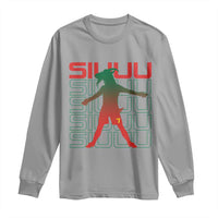 Funny Siuuuu Long Sleeve Shirt Iconic Goal Shout Soccer Lover Gift
