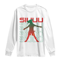 Funny Siuuuu Long Sleeve Shirt Iconic Goal Shout Soccer Lover Gift
