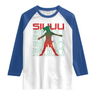 Funny Siuuuu Raglan Shirt Iconic Goal Shout Soccer Lover Gift
