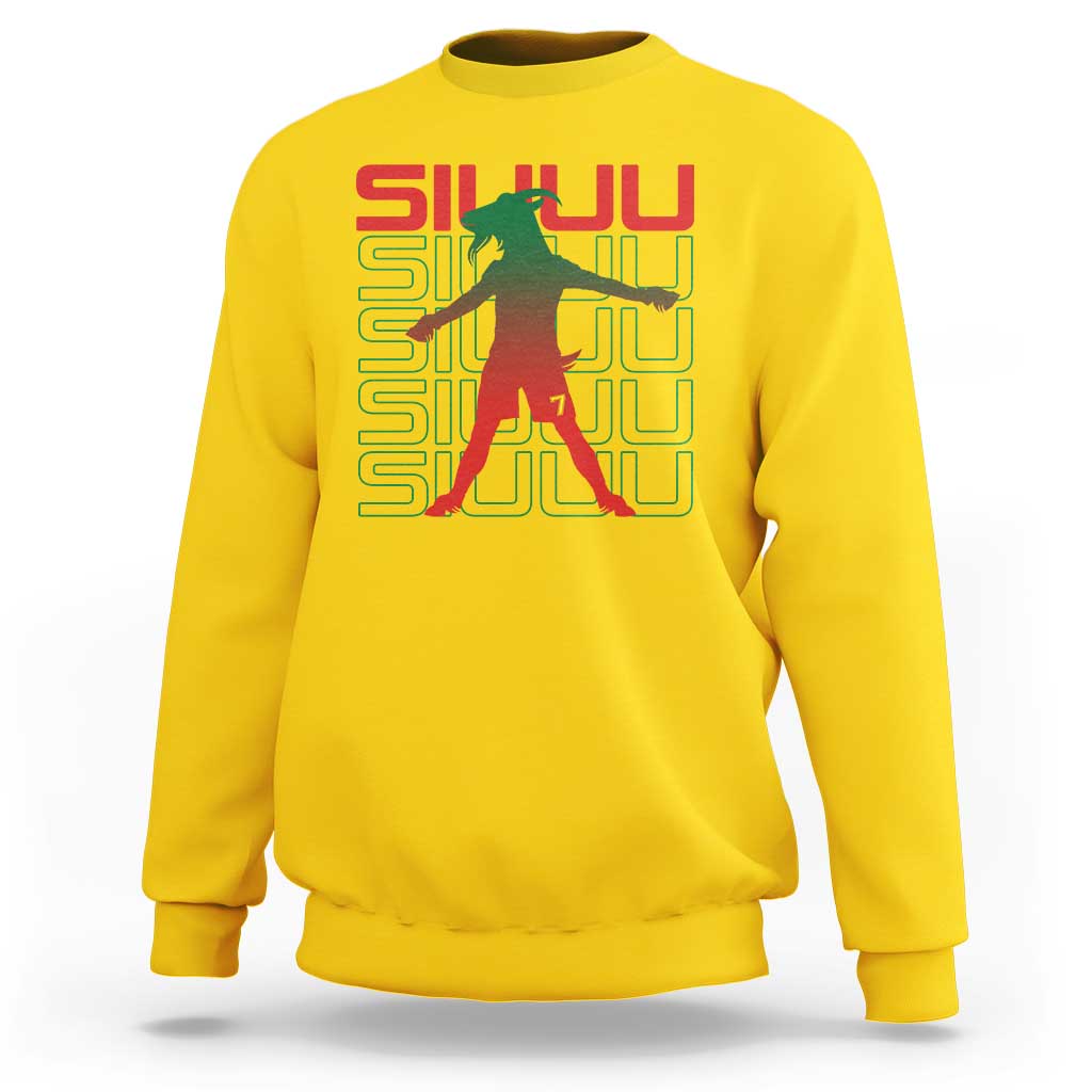 Funny Siuuuu Sweatshirt Iconic Goal Shout Soccer Lover Gift