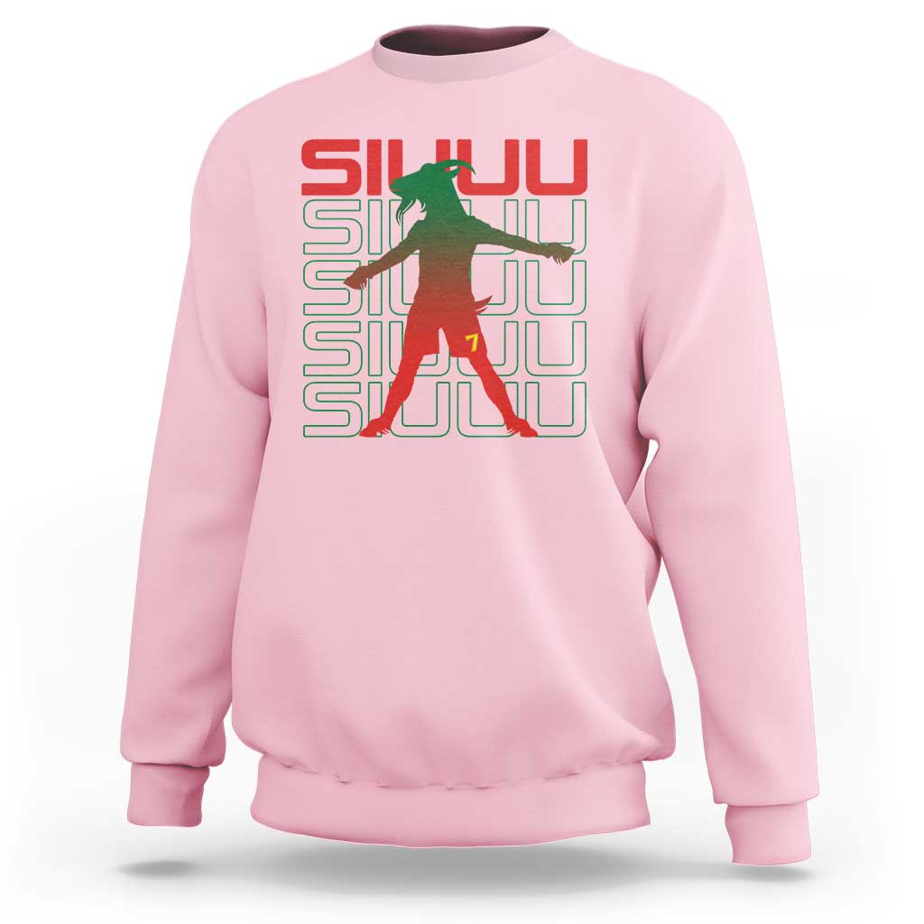 Funny Siuuuu Sweatshirt Iconic Goal Shout Soccer Lover Gift