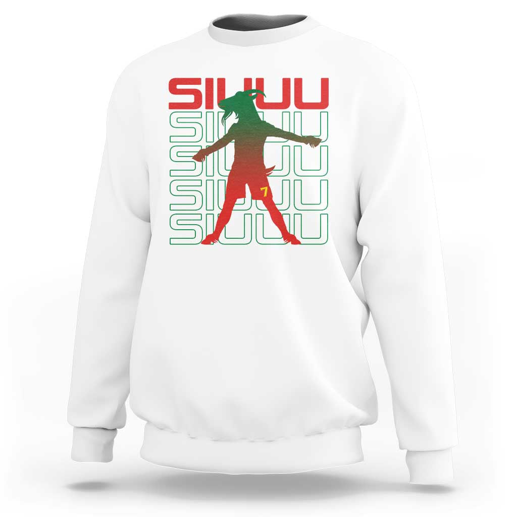 Funny Siuuuu Sweatshirt Iconic Goal Shout Soccer Lover Gift