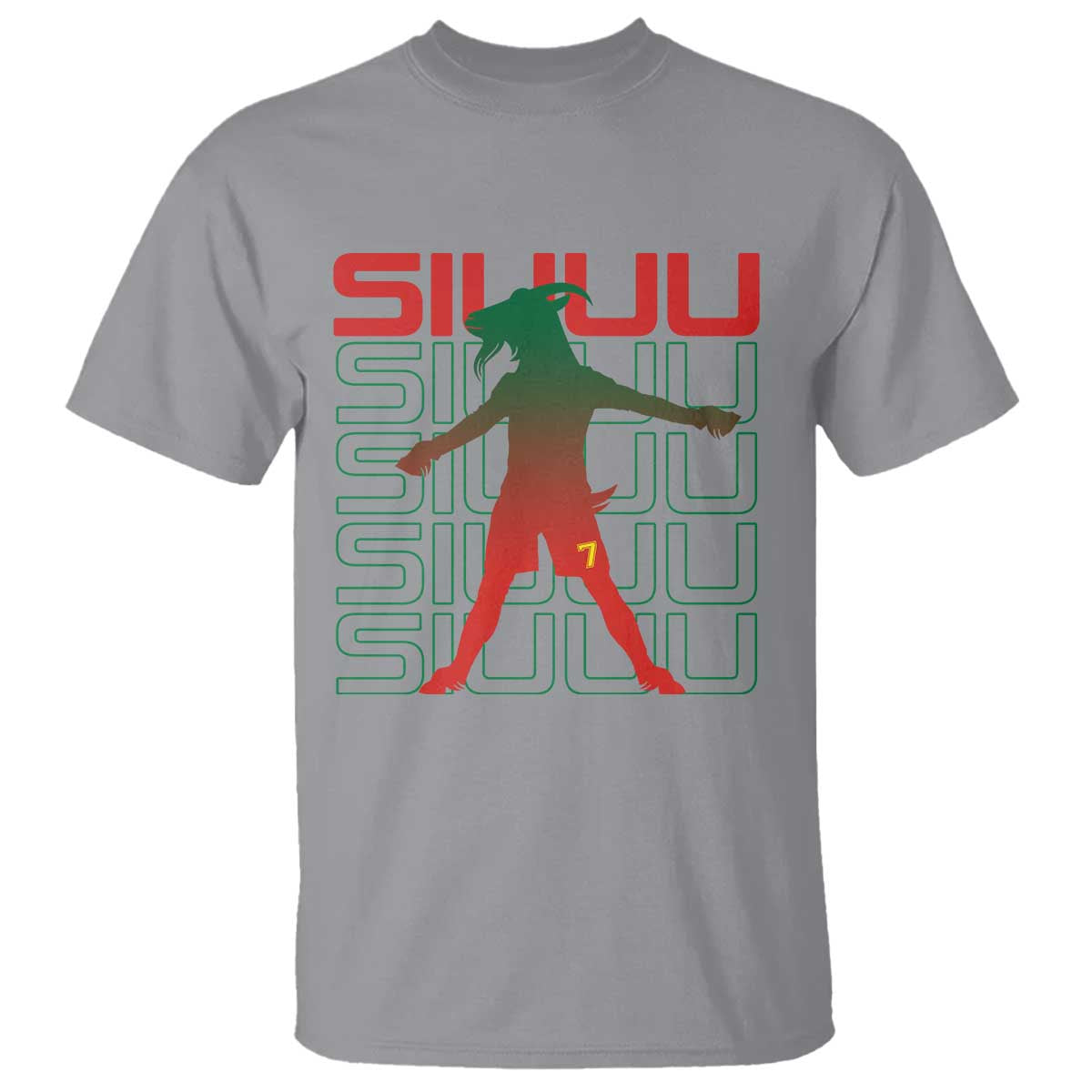 Funny Siuuuu T Shirt Iconic Goal Shout Soccer Lover Gift