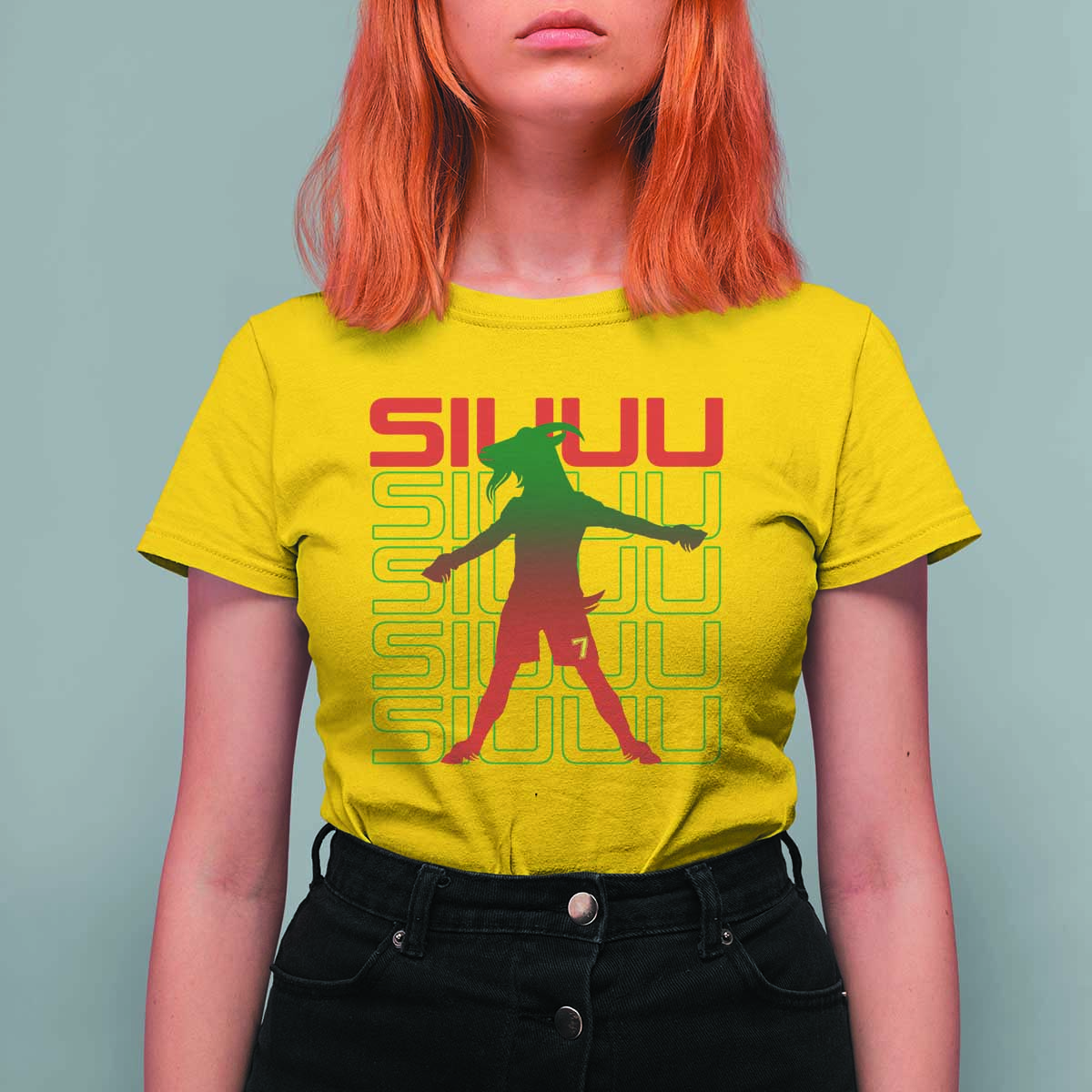 Funny Siuuuu T Shirt For Women Iconic Goal Shout Soccer Lover Gift
