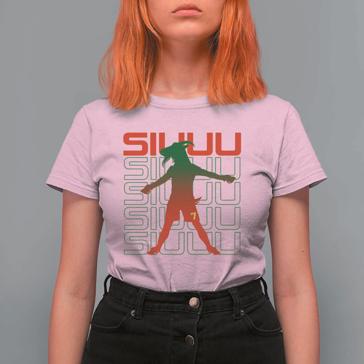 Funny Siuuuu T Shirt For Women Iconic Goal Shout Soccer Lover Gift
