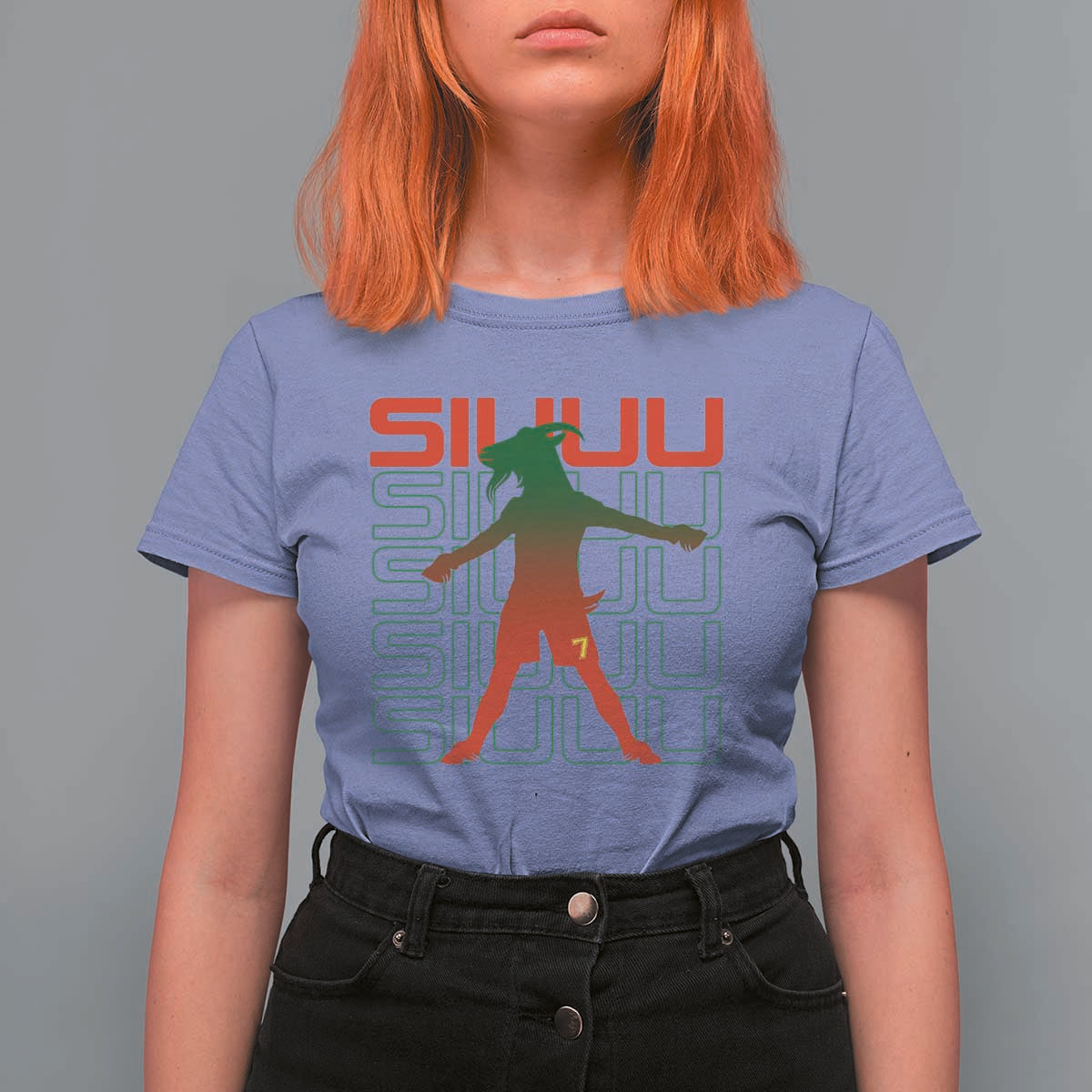 Funny Siuuuu T Shirt For Women Iconic Goal Shout Soccer Lover Gift