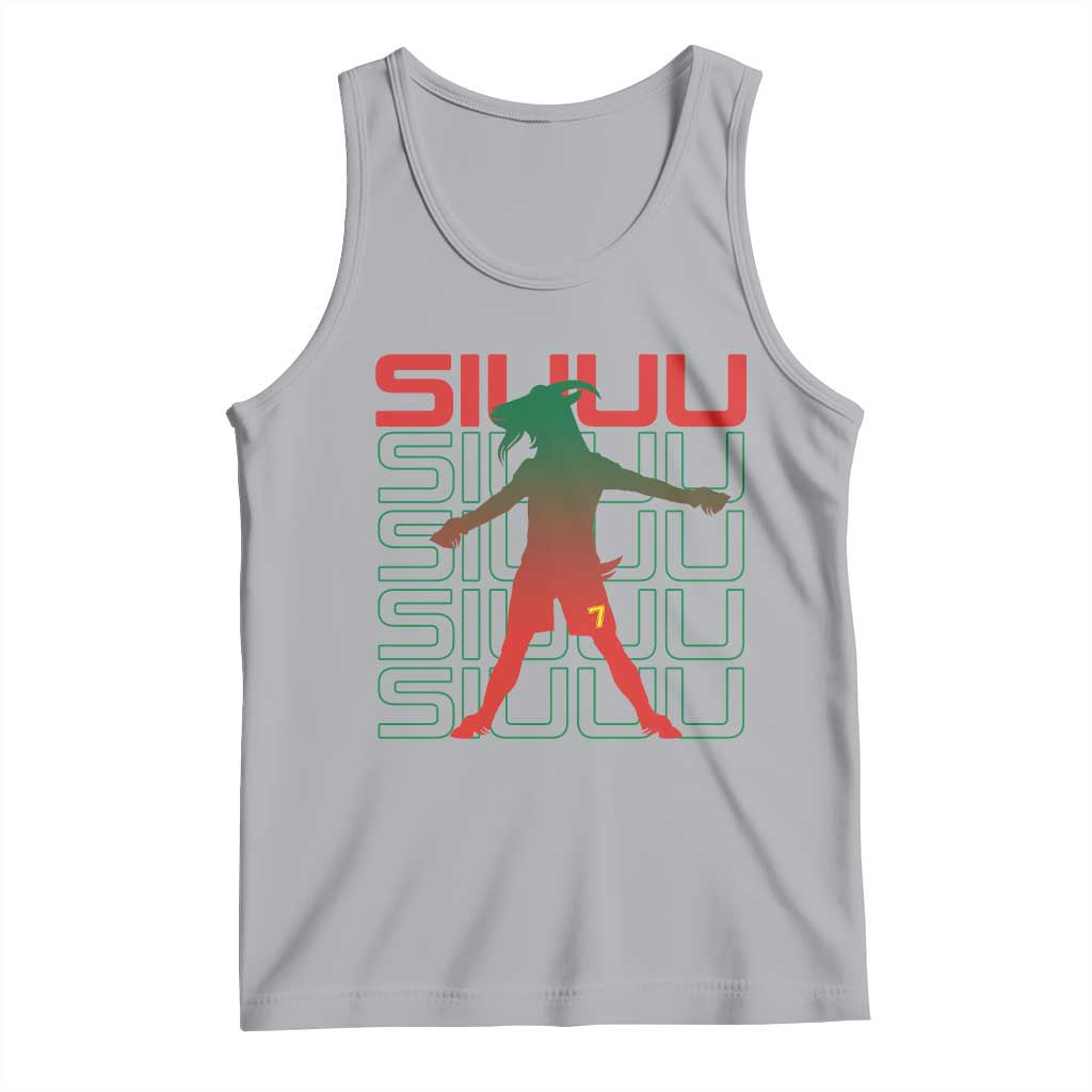 Funny Siuuuu Tank Top Iconic Goal Shout Soccer Lover Gift