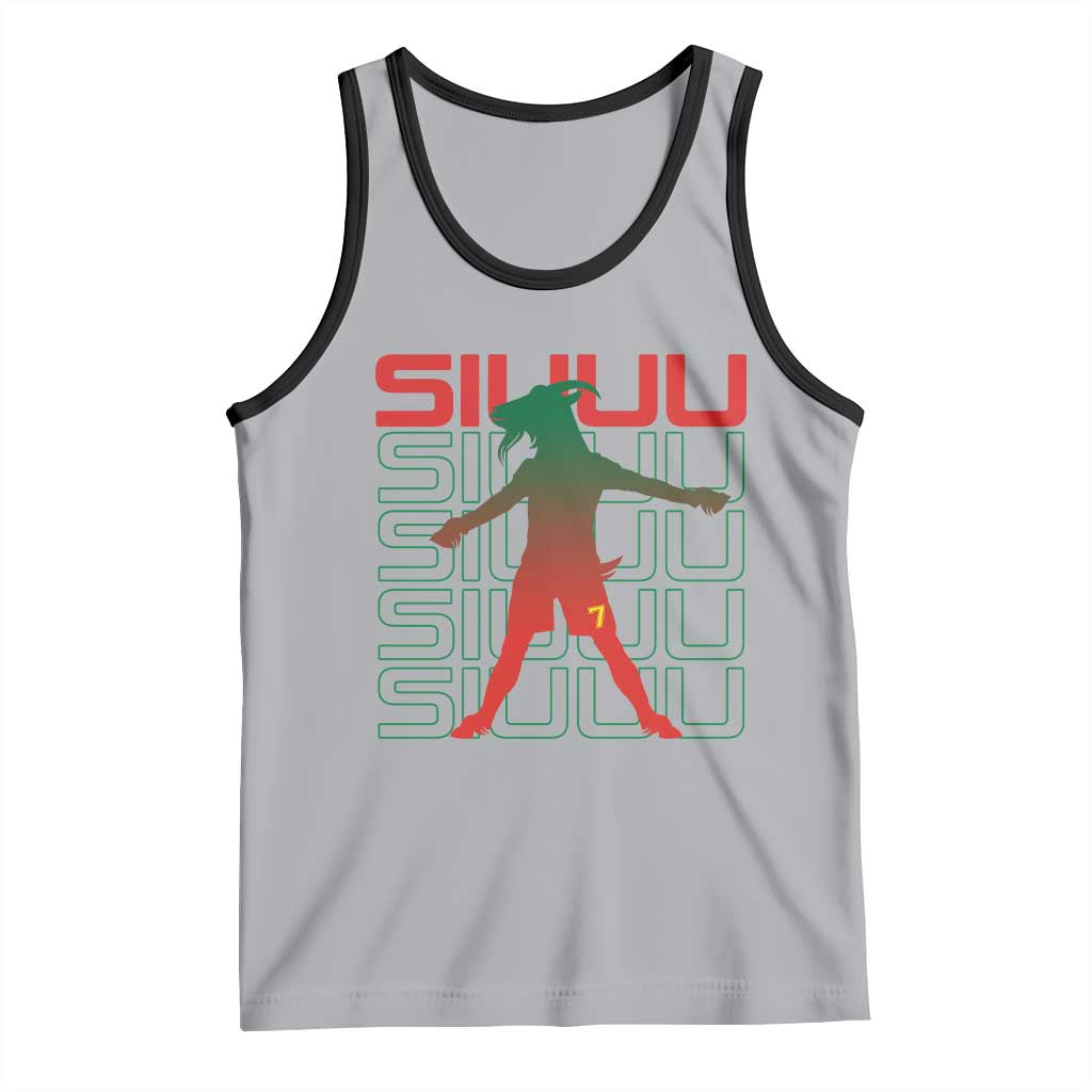 Funny Siuuuu Tank Top Iconic Goal Shout Soccer Lover Gift