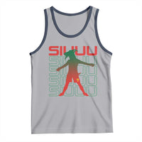 Funny Siuuuu Tank Top Iconic Goal Shout Soccer Lover Gift