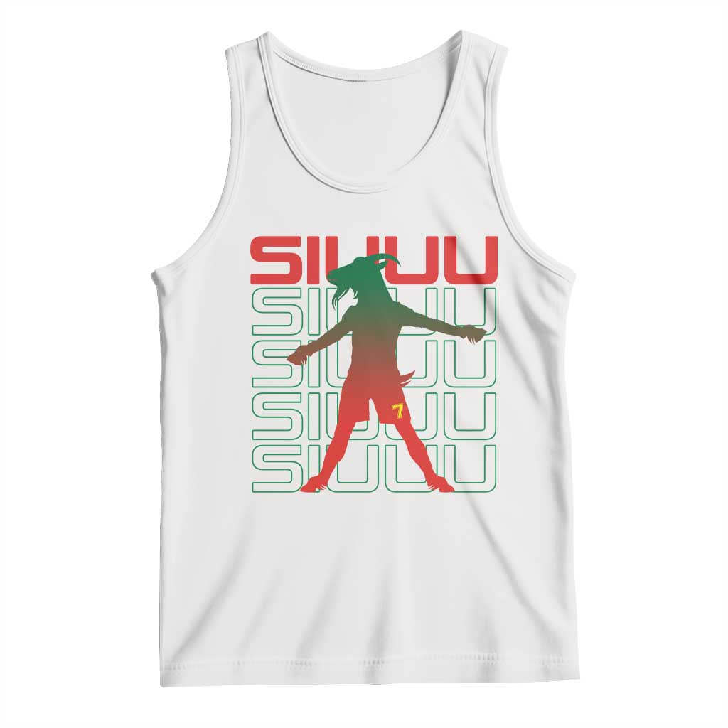 Funny Siuuuu Tank Top Iconic Goal Shout Soccer Lover Gift