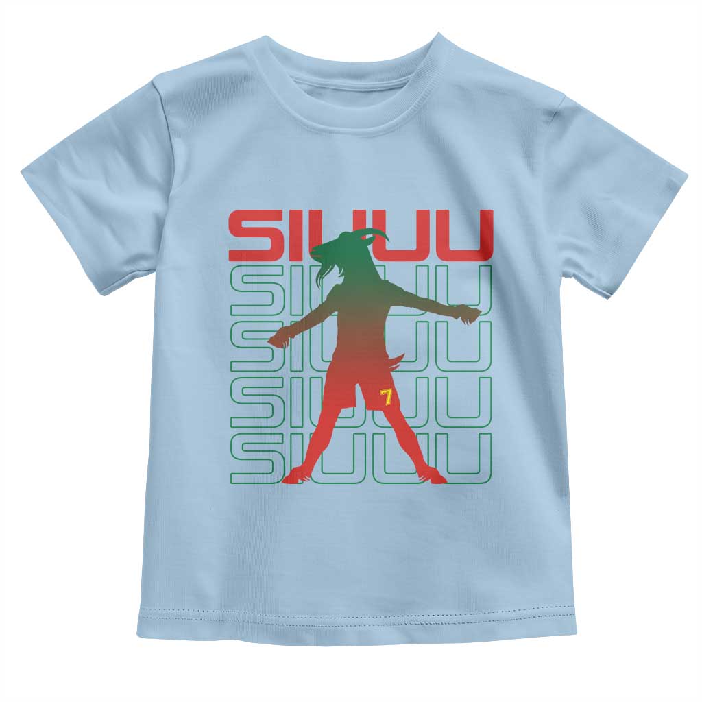 Funny Siuuuu Toddler T Shirt Iconic Goal Shout Soccer Lover Gift