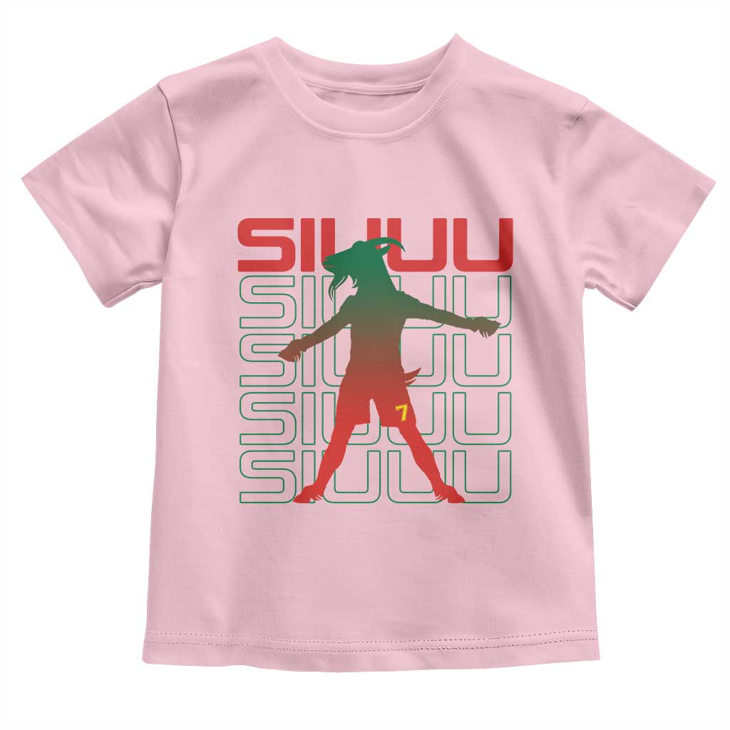 Funny Siuuuu Toddler T Shirt Iconic Goal Shout Soccer Lover Gift
