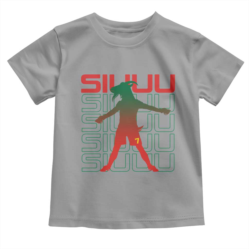 Funny Siuuuu Toddler T Shirt Iconic Goal Shout Soccer Lover Gift