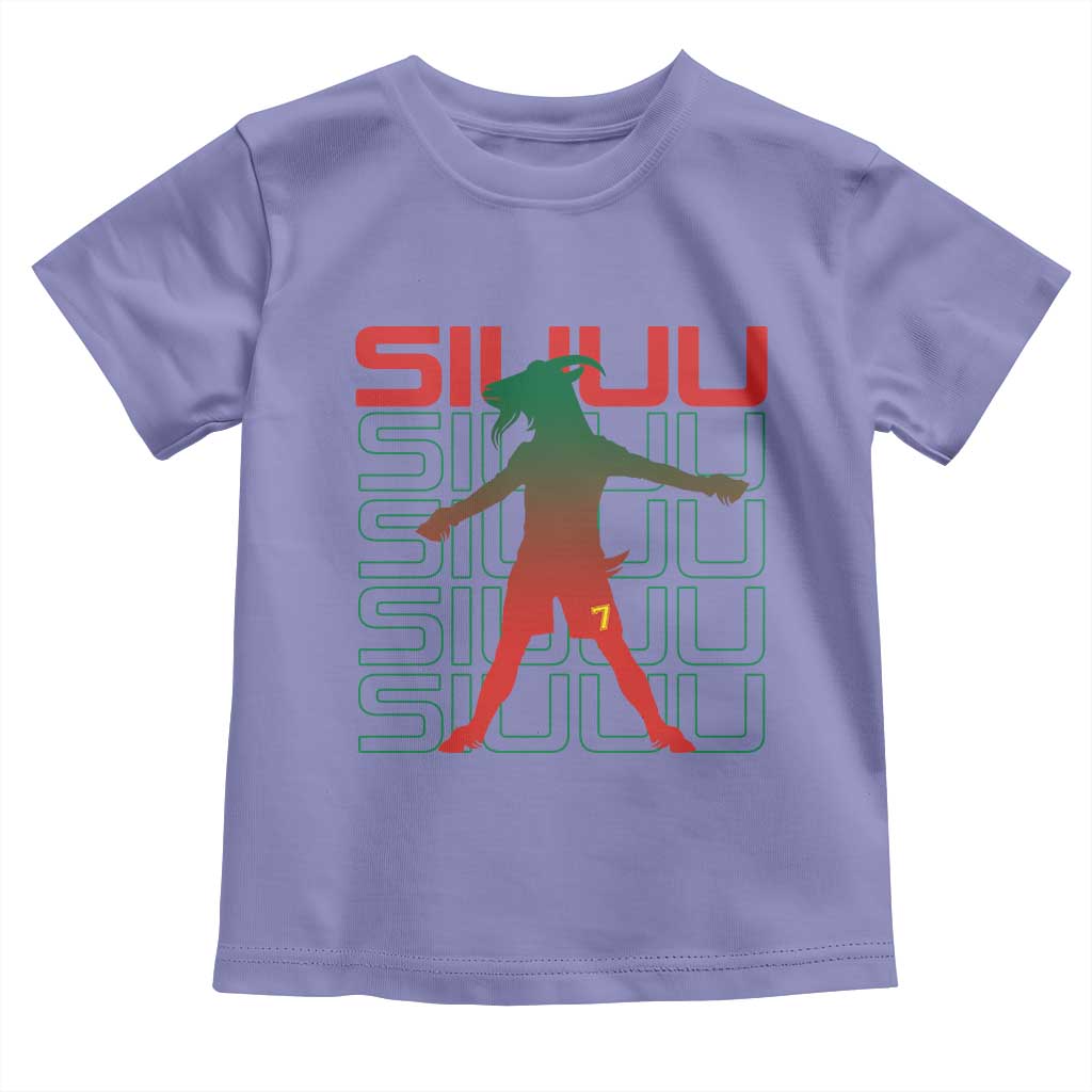 Funny Siuuuu Toddler T Shirt Iconic Goal Shout Soccer Lover Gift