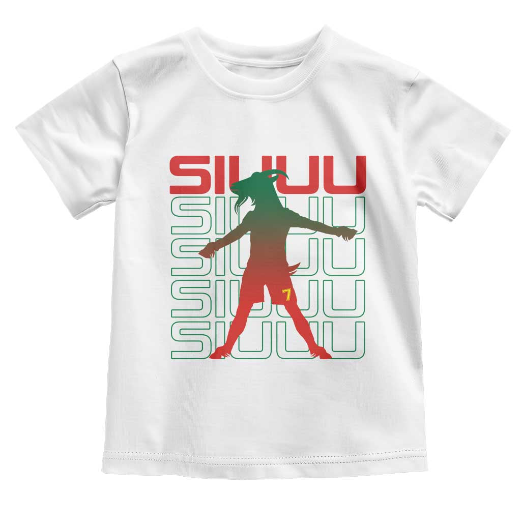 Funny Siuuuu Toddler T Shirt Iconic Goal Shout Soccer Lover Gift