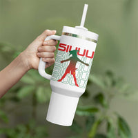 Funny Siuuuu Tumbler With Handle Iconic Goal Shout Soccer Lover Gift