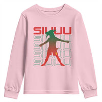Funny Siuuuu Youth Sweatshirt Iconic Goal Shout Soccer Lover Gift