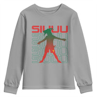 Funny Siuuuu Youth Sweatshirt Iconic Goal Shout Soccer Lover Gift
