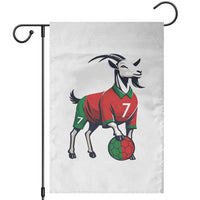 Number Seven Soccer GOAT Siuuuu Celebration Garden Flag