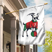 Number Seven Soccer GOAT Siuuuu Celebration Garden Flag