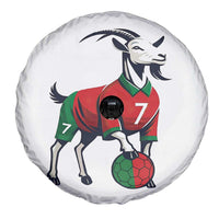 Number Seven Soccer GOAT Siuuuu Celebration Spare Tire Cover