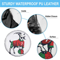 Number Seven Soccer GOAT Siuuuu Celebration Spare Tire Cover